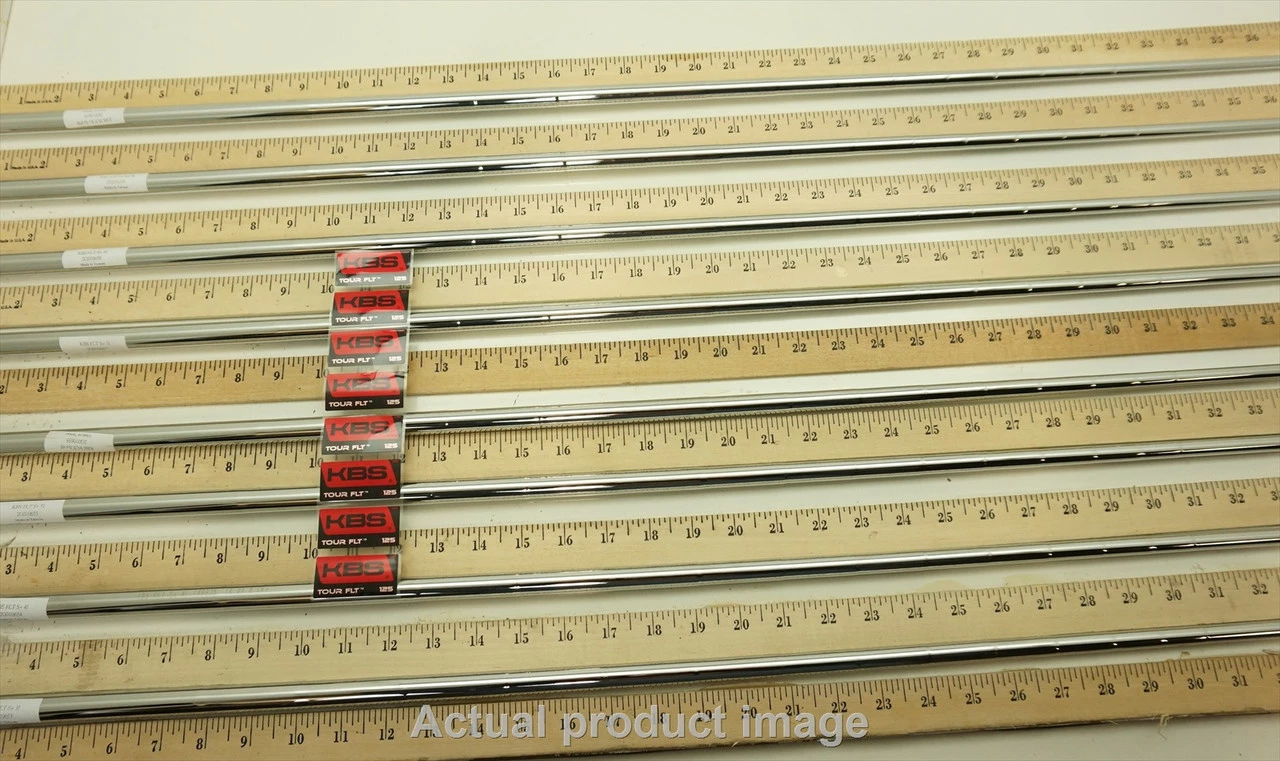 Uncut KBS FLT 125 S+ Stiff+ 3-PW Iron Shaft Set .355 37.5"-40.5" 727593 - Image 3