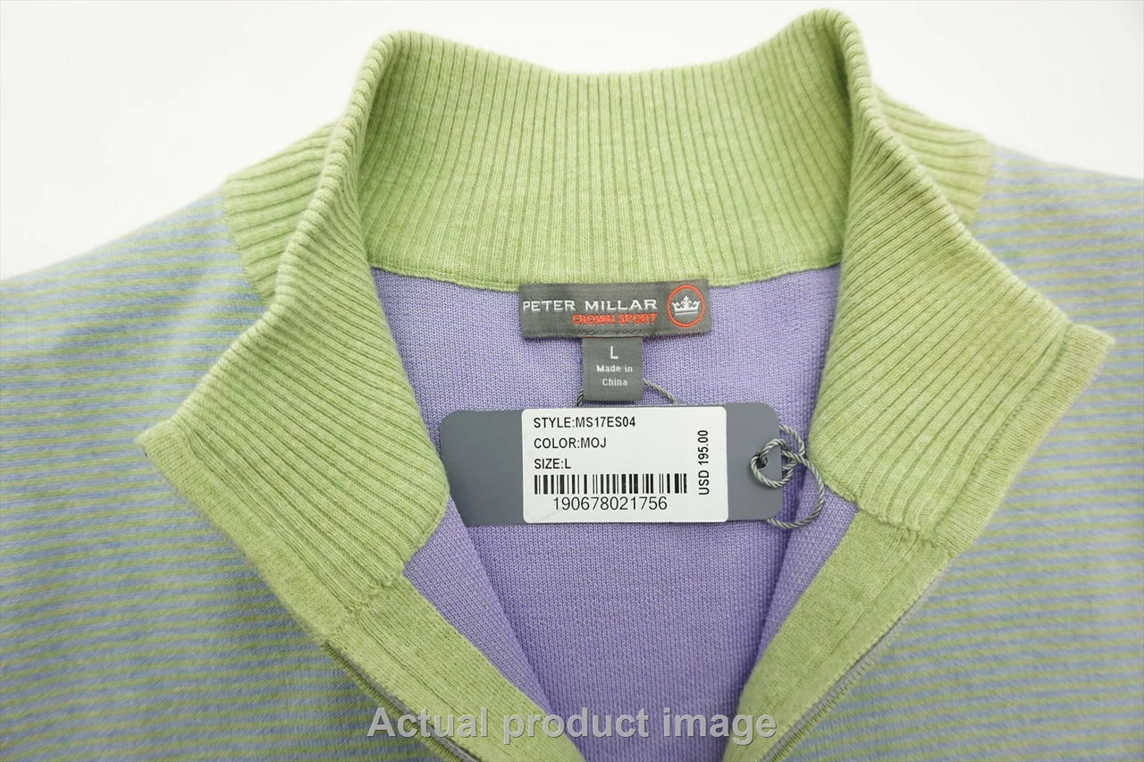 NEW Peter Millar Gastonia Mens Size Large MOJ 1/4 Zip Sweater 237a 00749586 - Image 2