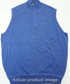 Fairway & Greene Golf Respert For The Game Cashmere Vest Mens Size Large Violet 272B