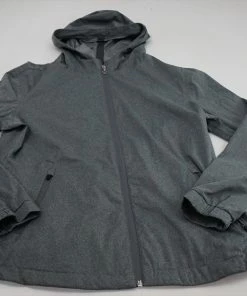 New Linksoul Golf Hoodie Full Zip Jacket Womens Small Dark Grey 492D 00813171