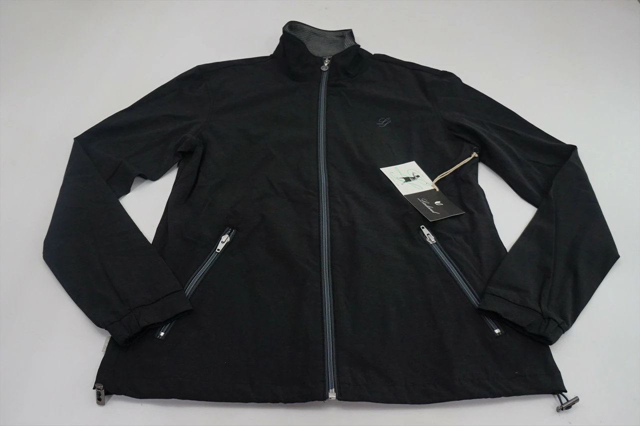 New Linksoul Golf Full-Zip Windbreaker Jacket Womens Small Black 492D 00813172