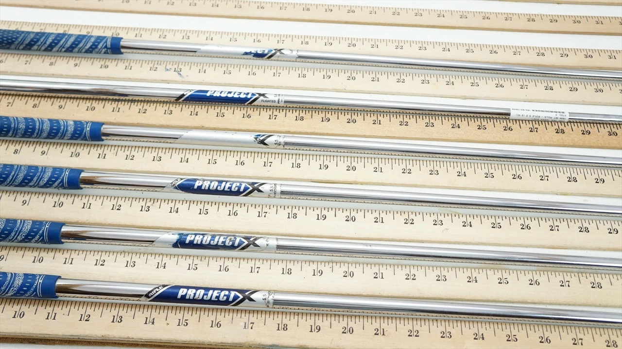 True Temper Blue Label 5.5 115G 34.25"-36.25" Iron Shaft Set Pulls .370 836420