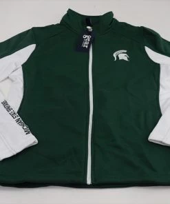 New Gear Golf Michigan W/Logo Sweater Mens Size Medium Green/White 493C 00843551