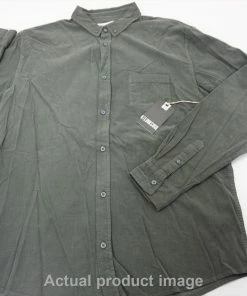 New Linksoul Golf Tempus Fugit Button Down Mens Size Large Sycamore 449A 845567