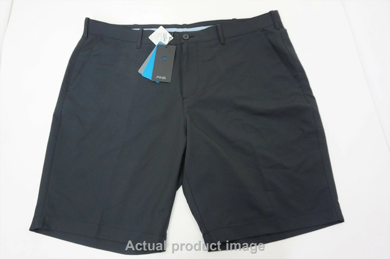 New Ping Golf Bradley Shorts Mens Size 40 Black Regular 455B 00847740