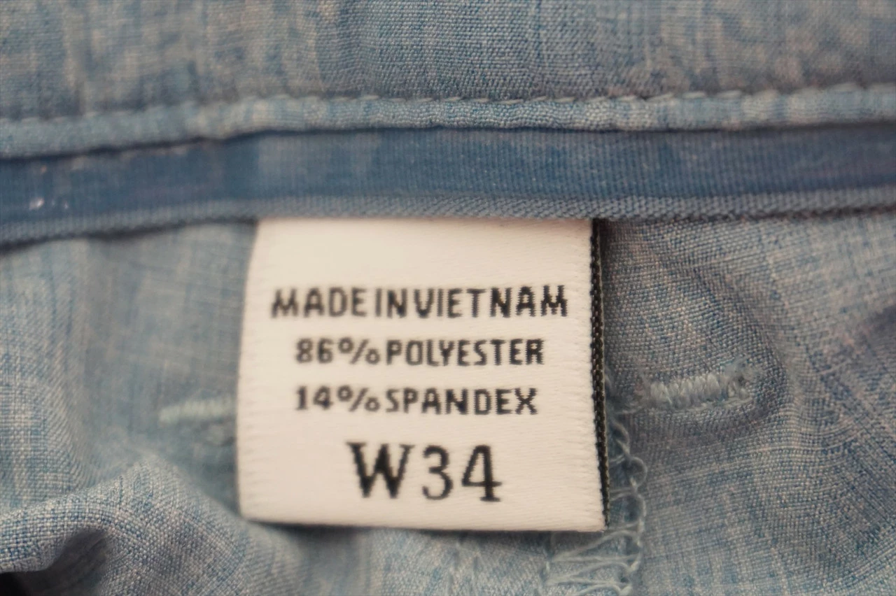 New FootJoy Golf Batik Print Shorts Mens Size 34 Blue Grey Regular 467B - Image 4