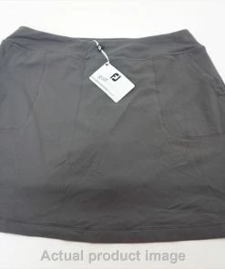 New FootJoy Golf Performance Knit Skort Womens Size XL Charcoal 473A 00856447