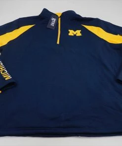 New Gear Golf Michigan W/Logo Sweater Mens Size XL Navy/Yellow 493C 00861659