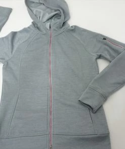New Puma Golf PWRWARM Jacket Womens Size Small Grey Regular 511B 00869452