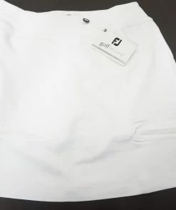 New FootJoy Performance Knit Skort Womens Size XX-Small White 520A 873279