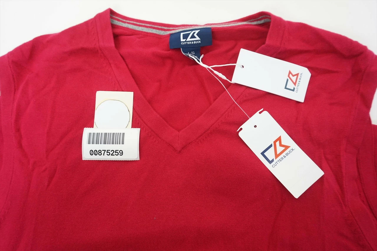 New Cutter & Buck Golf Lakemont Vest Mens Size Large Wildfire 523C 00875259 - Image 5