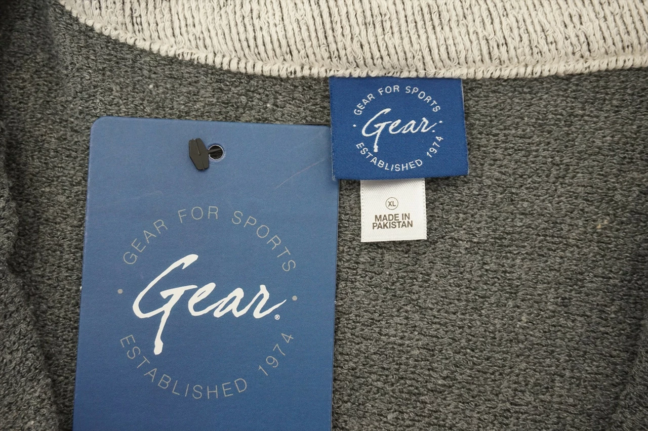 New Gear Golf 1/4Zip Sweater Pullover Mens Size XL Grey W/Logo 525A 00875339 - Image 2