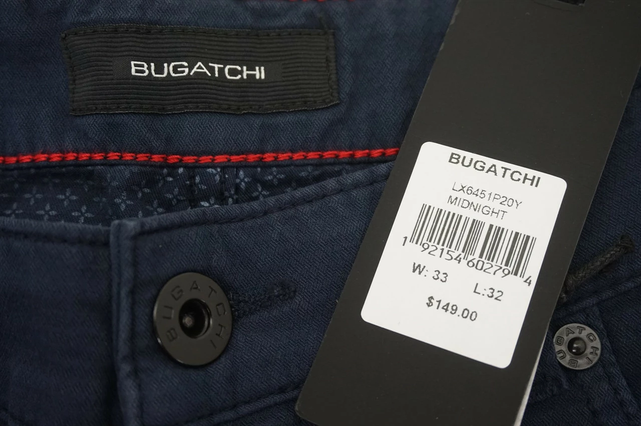 New Bugatchi Golf 5 Pocket Pants Mens Size 33 32 Midnight 527A 00875808 - Image 2