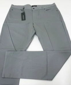 New Bugatchi Golf 5 Pocket Pants Mens Size 40 Platinum Regular 527A 00875813