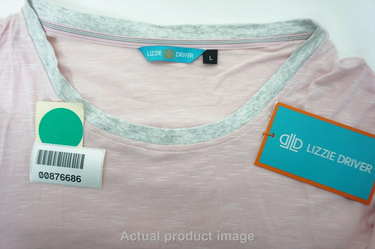 New Lizzie Drive Getaway Sweater Womens Large Light Pink Crewneck 531A 876686 - Image 5