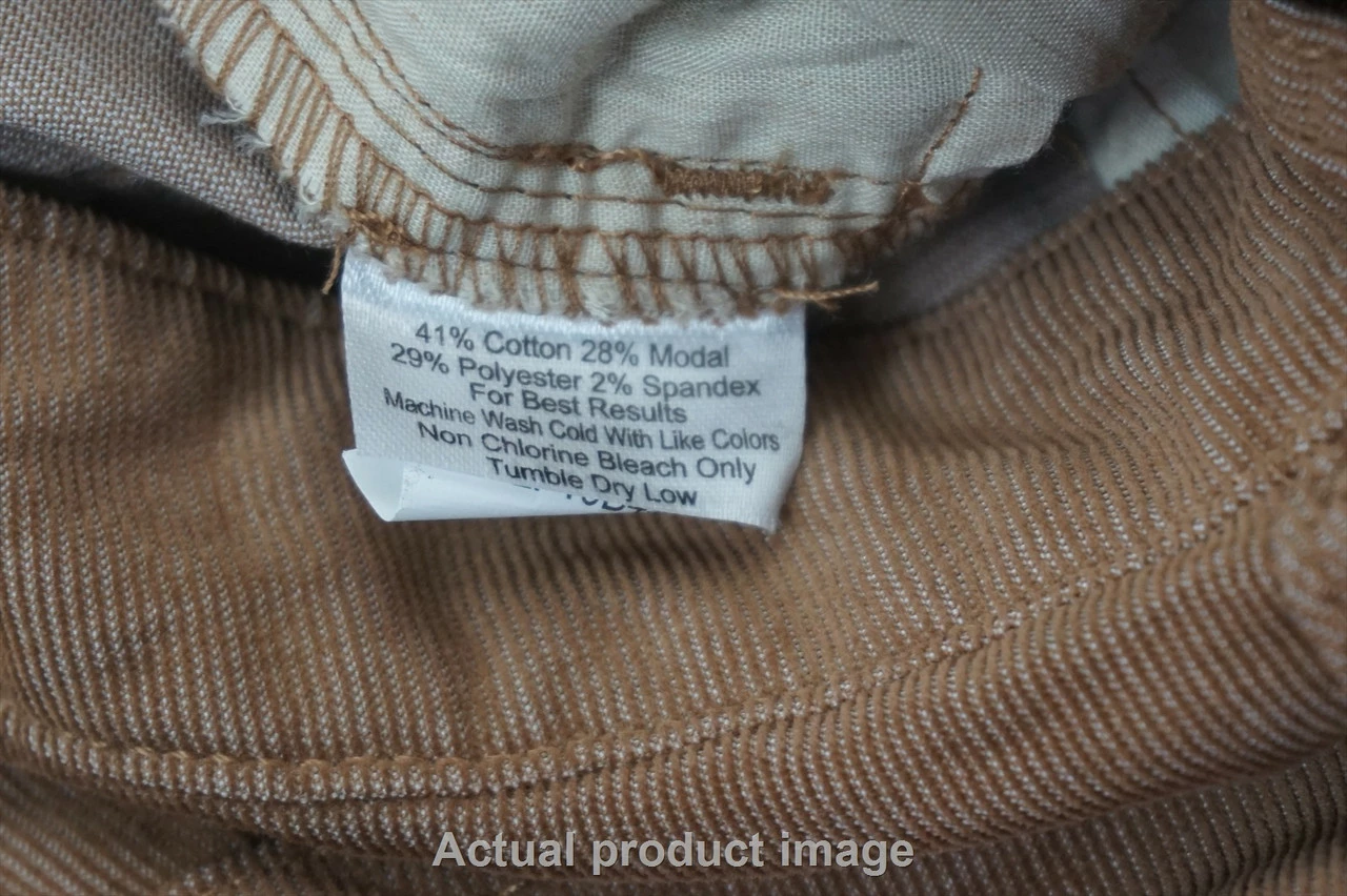 New Peter Millar Golf Cordoy Pants Womens Size 2 Khaki Regular 533A - Image 4