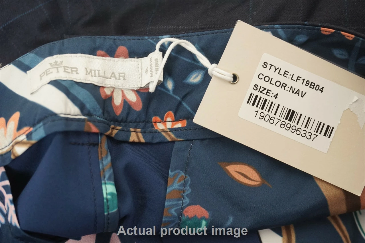 New Peter Millar Golf Wool Pants Womens Size 4 Navy Regular 533A - Image 2