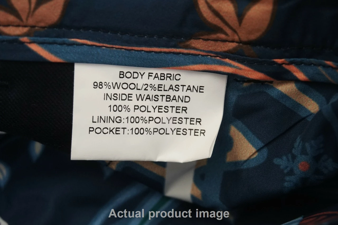 New Peter Millar Golf Wool Pants Womens Size 4 Navy Regular 533A - Image 4