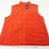 New Page & Tuttle Golf Full Zip Vest Mens Size Large Orange 534B 00878813
