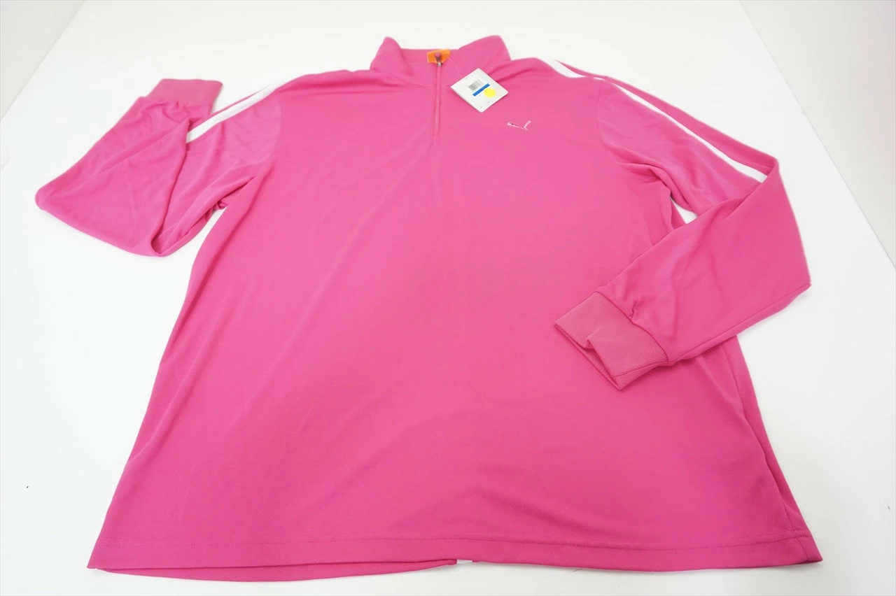 NEW Puma Golf LS 1/4 Zip Top Pullover Womens Size XL Cabaret 546A 00887629