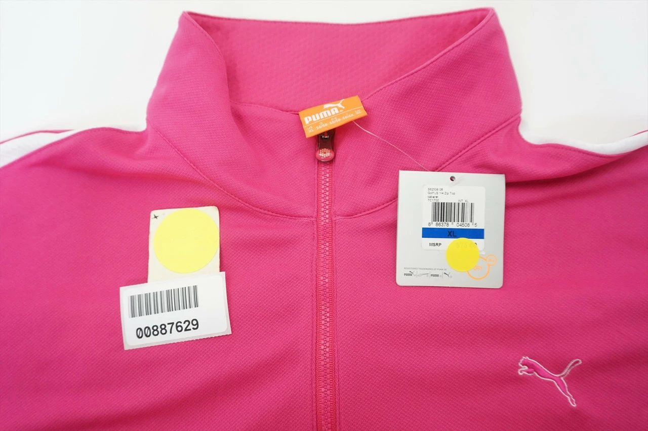 NEW Puma Golf LS 1/4 Zip Top Pullover Womens Size XL Cabaret 546A 00887629 - Image 5