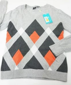 NEW Nivo Golf V-Neck Sweater Womens Size Small Light Grey Regular 555A 893344