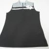 NEW FootJoy CB Slvless Zip Polo Womens Medium Black/Grey/White 557A 00893396