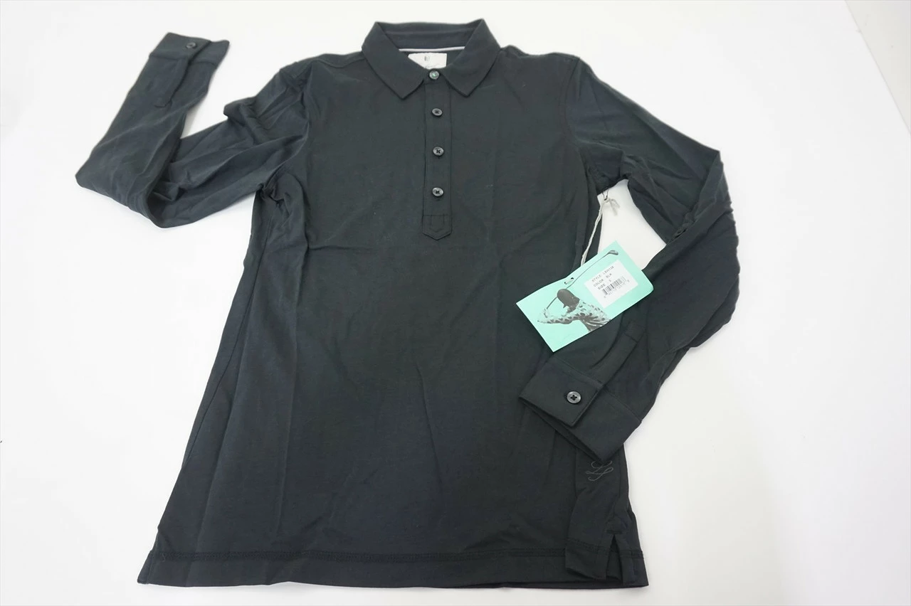NEW Linksoul Golf Roll Up Long Sleeve Polo Womens Size Small Black 558A 00894427