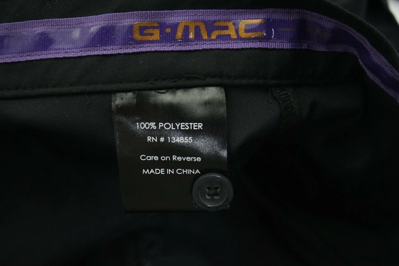 NEW G Mac Golf Classic Pants Mens Waist Size W34/L32 Black 564B 00898323 - Image 4