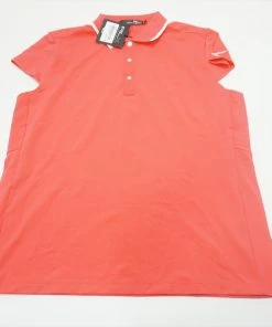 NEW Ralph Lauren RLX Classic Polo Womens Size Large Coral Glow 580B 00907870
