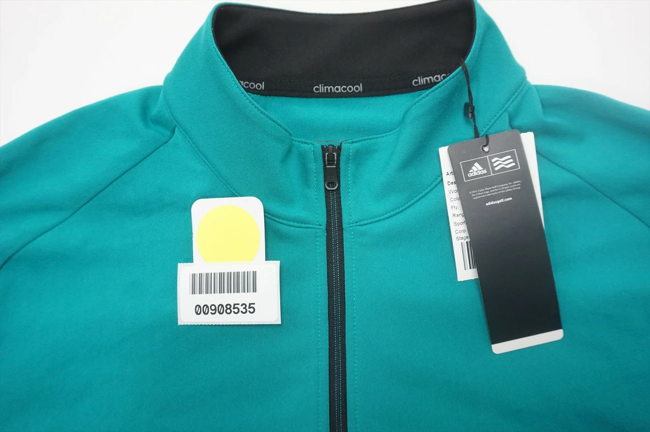NEW Adidas Golf Climacool Pullover Mens Size Medium Green 583A 908535 - Image 5