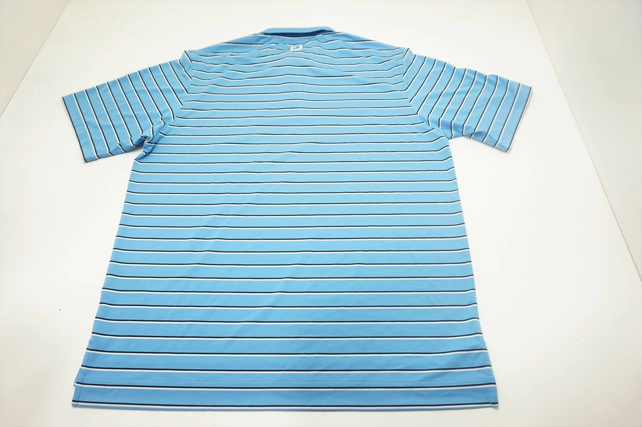 NEW FootJoy Golf PD Strch LSL STRP Polo Mens Size Large RFBLBKWH 583C 00909027 - Image 3