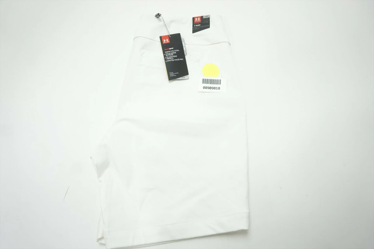 NEW Under Armour Golf Fitted Short Womens Size Large White 585B 00909818 - Image 5