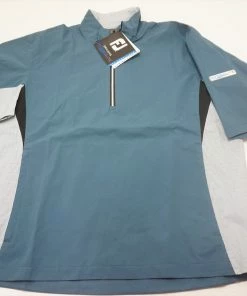 FootJoy Hydrolite SS Rain Rain Jacket Mens Medium Petrol Blue/White 586A 909827