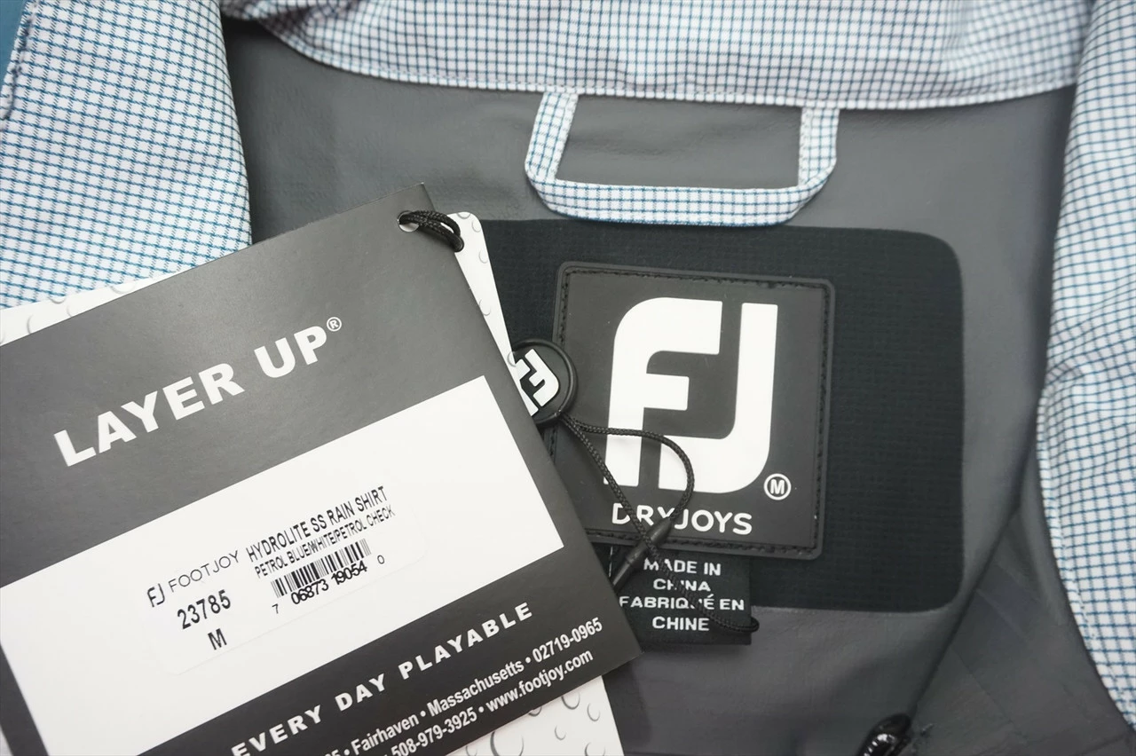 FootJoy Hydrolite SS Rain Rain Jacket Mens Medium Petrol Blue/White 586A 909827 - Image 2