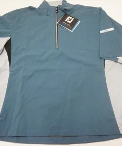 FootJoy Hydrolite SS Rain Jacket Mens Large Petrol Blue/White/Petrol 586A