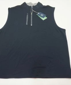 FootJoy Lifestyle Collection Drirelease Jersey Knit Vest Mens Large Navy 609B