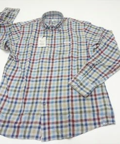 Peter Millar Crown Ease Brooks Cotton Sport Button Down Mens Medium Multi 612A