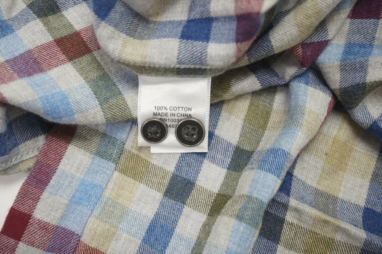 Peter Millar Crown Ease Brooks Cotton Sport Button Down Mens Medium Multi 612A - Image 4