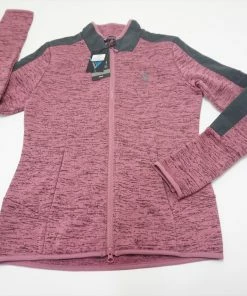 Levelwear Golf Riley Jacket Womens Small Heather Cassis/Charcoal 613C 00923774