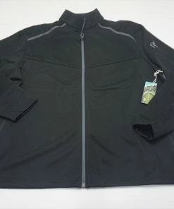 NEW Bermuda Sands Golf Full Zip Jacket Mens Size XL Black RegularW/Logo 616A