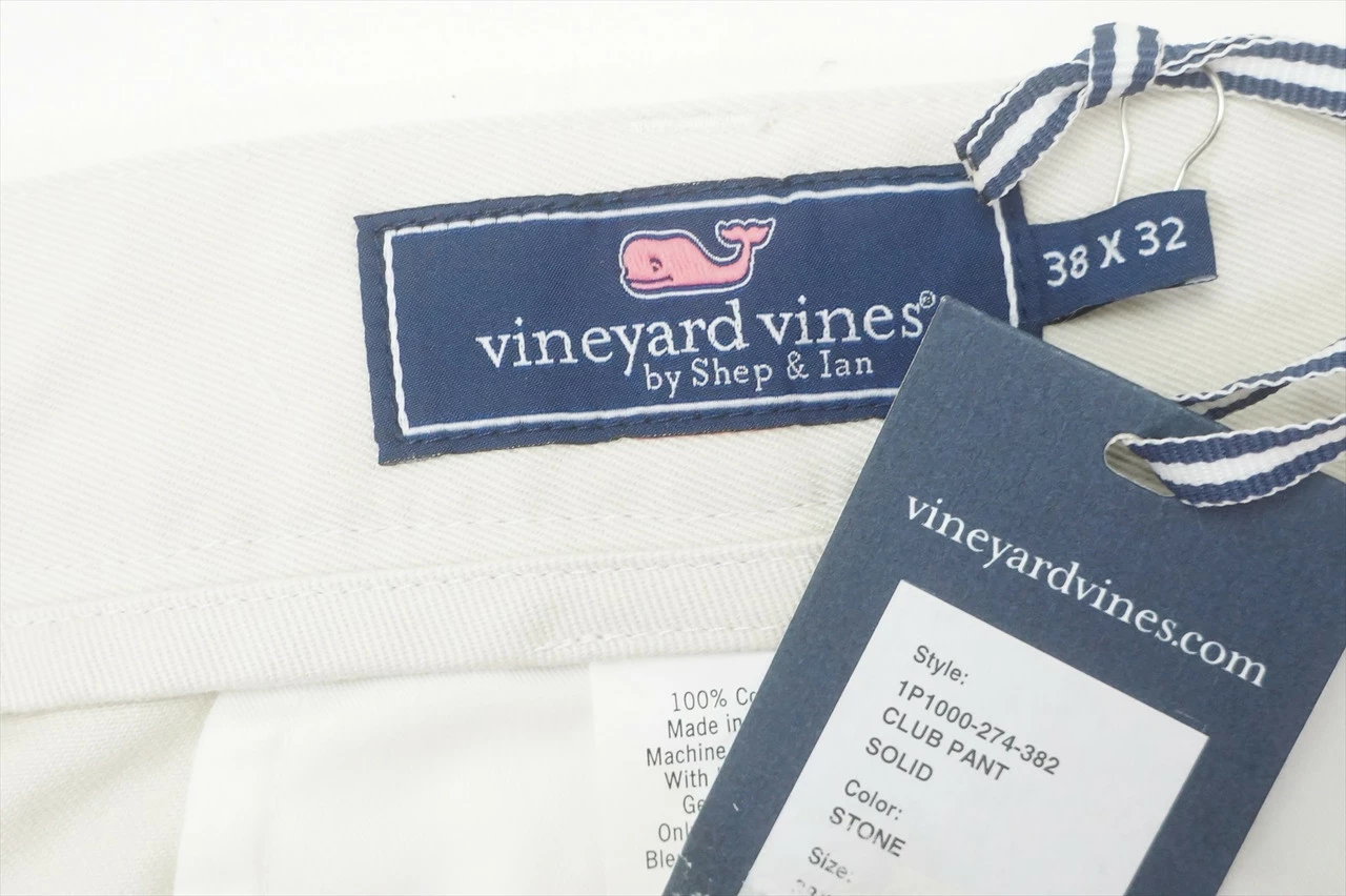 NEW Vineyard Vines Golf Club Pants Mens Size 38 32 Stone 623A 00927167 - Image 2
