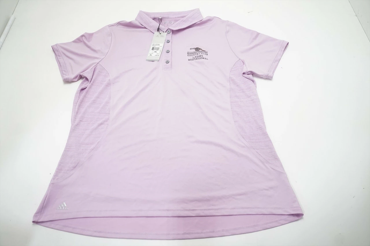 NEW Adidas Golf ADV HTR Polo Womens Size XL Pink RegularW/Logo 624A 00928150