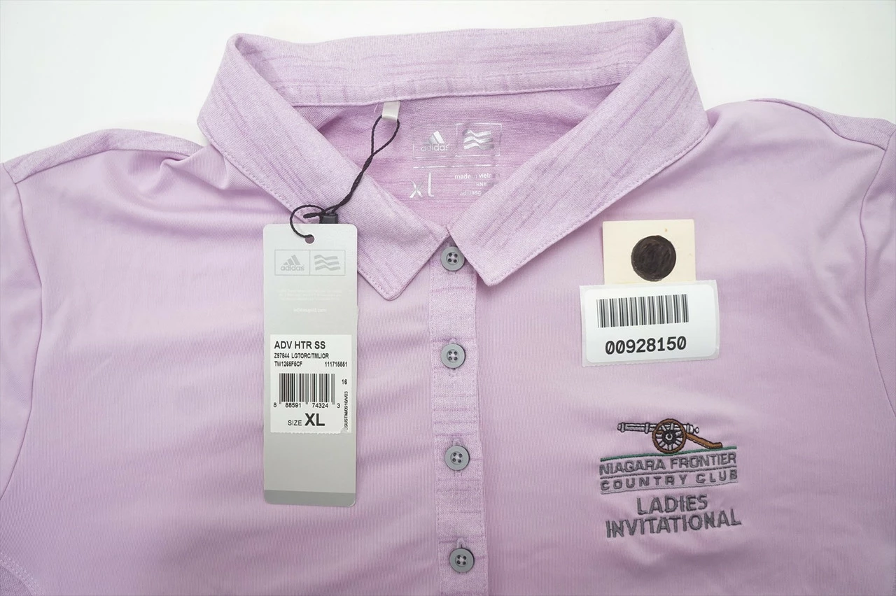 NEW Adidas Golf ADV HTR Polo Womens Size XL Pink RegularW/Logo 624A 00928150 - Image 5