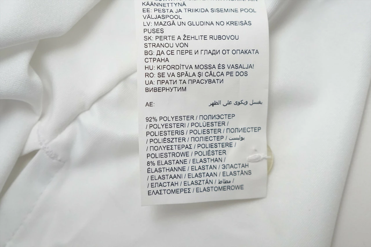 Puma Golf Logo Jr Polo Boys Size Large 11-12Y Bright White/Nrgy Yellow 632B - Image 4