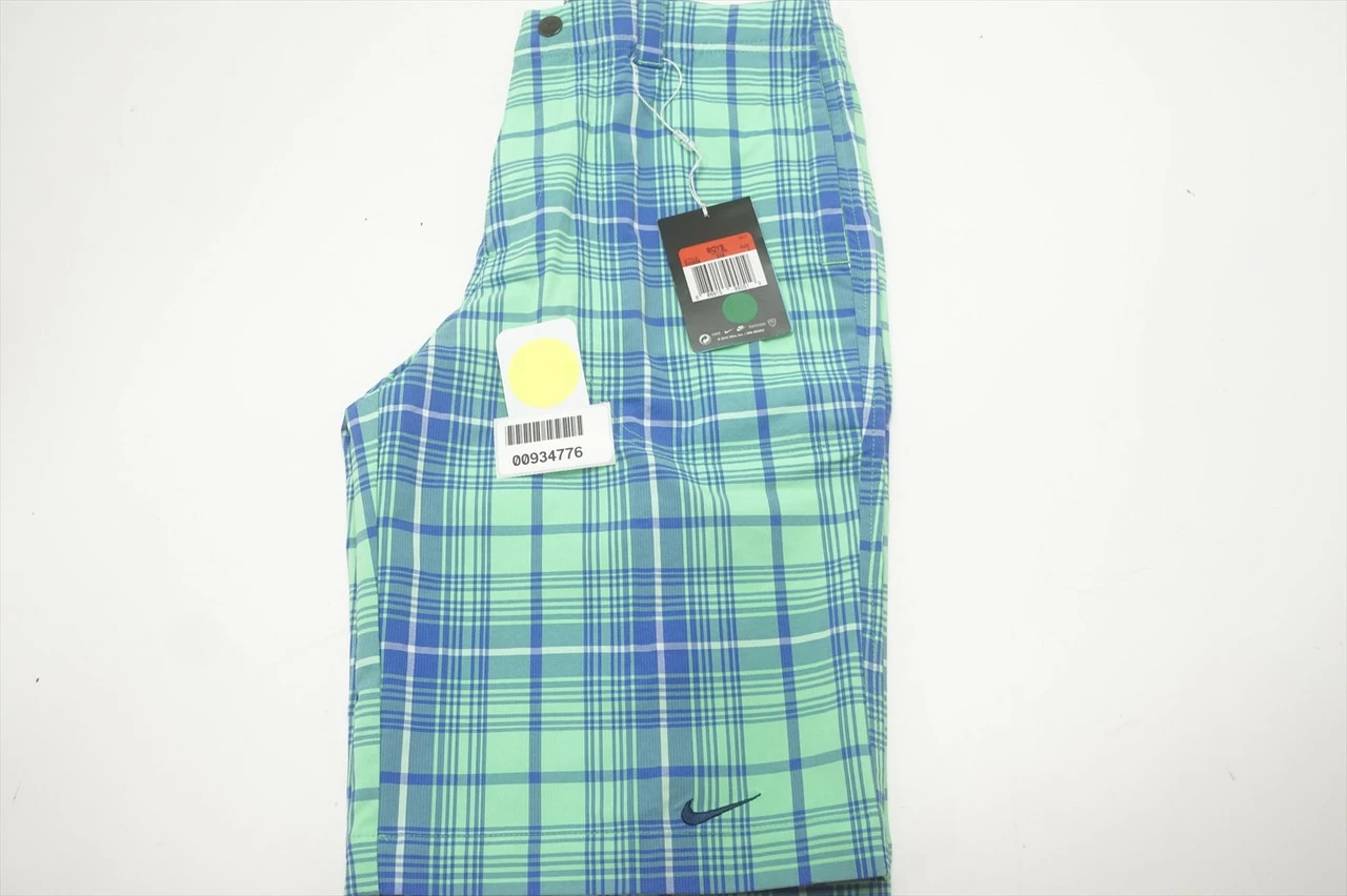 NEW Nike Golf Dri-Fit Shorts Boys Size Large Green/Blue Regular 635B 00934776 - Image 5