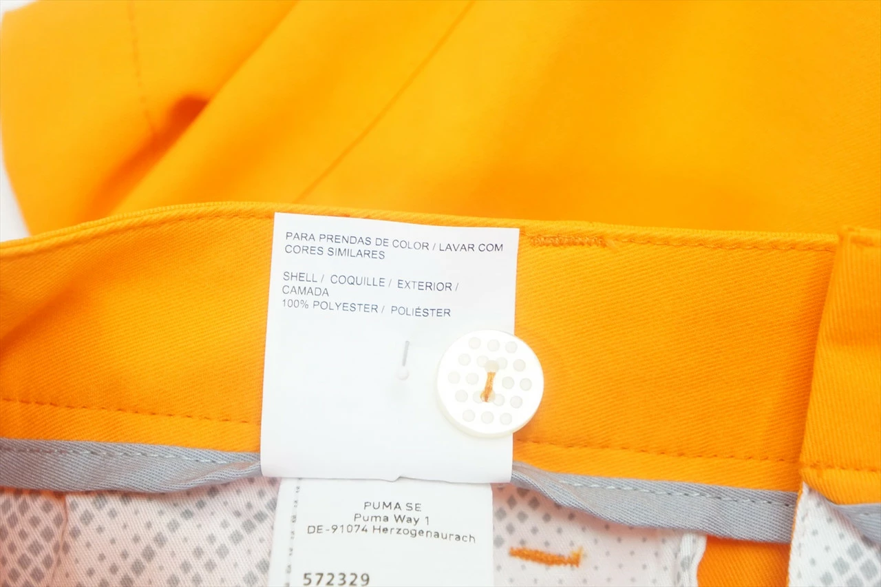 NEW Puma Golf Junior's Tech Shorts Boys Size Large Vibrant Orange 635B 00934787 - Image 4