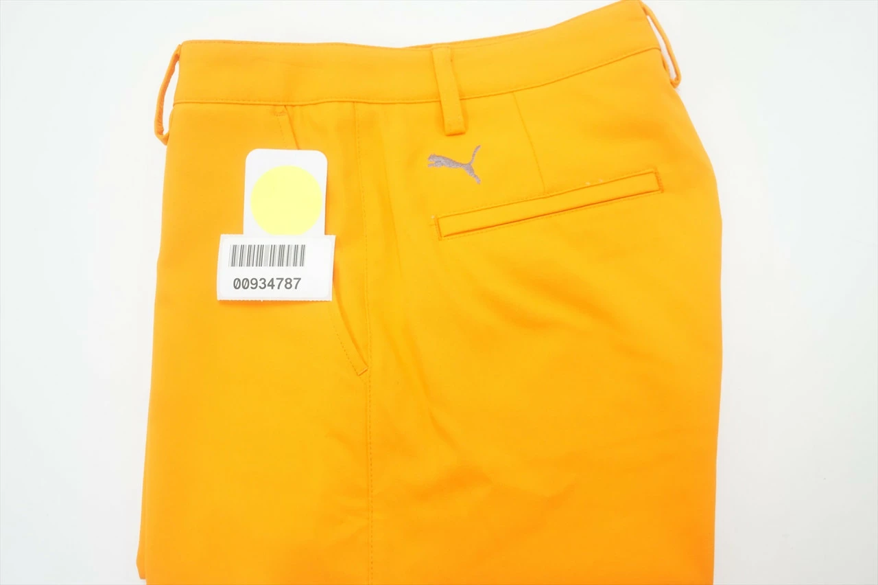 NEW Puma Golf Junior's Tech Shorts Boys Size Large Vibrant Orange 635B 00934787 - Image 5