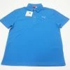 NEW Puma Golf Classic Polo Boys Size Medium Strong Blue Regular 637A 00935217