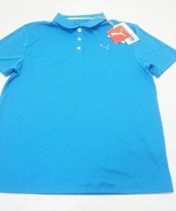 NEW Puma Golf Ess Pounce Jr Polo Boys Size Large 11-12Y French Blue 637B 935438